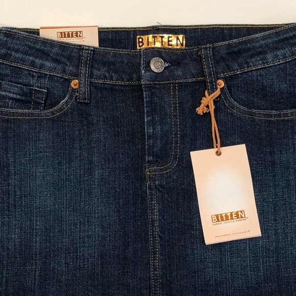 Veste En Denim Bitten By Sarah Jessica Parker - Taille M - Style Moto - Occasion Excellent état